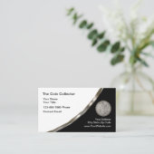 Numismatisch seltene Coin Dealer Visitenkarte (Stehend Vorderseite)