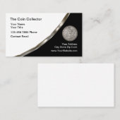 Numismatisch seltene Coin Dealer Visitenkarte (Vorne/Hinten)