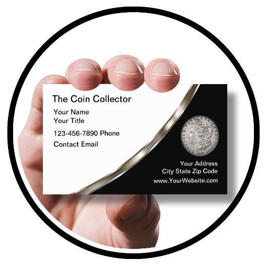 Numismatisch seltene Coin Dealer Visitenkarte