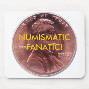 NUMISMATISCHER FANATIKER! MAUSUNTERLAGE MOUSEPAD