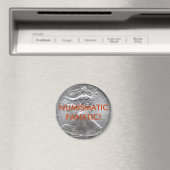 NUMISMATISCHES FANATISCHES ZEICHEN MAGNET (In Situ (Geschirrspüler))