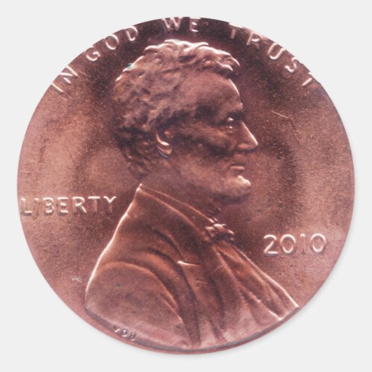 Numismatisches Geschenk Runder Aufkleber (Vorderseite)