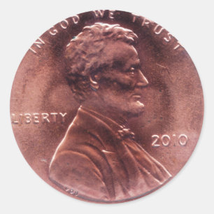 Numismatisches Geschenk Runder Aufkleber