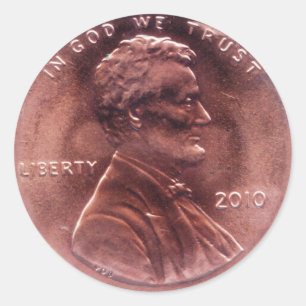 Numismatisches Geschenk Runder Aufkleber