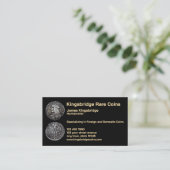 Numismatist Coin Shop  Visitenkarte (Stehend Vorderseite)