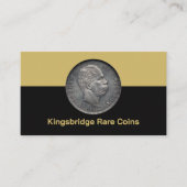 Numismatist Coin Shop Visitenkarte (Vorderseite)