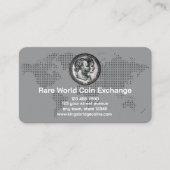 Numismatist Coin Shop Visitenkarte (Vorderseite)