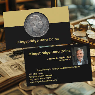 Numismatist Coin Shop Visitenkarte