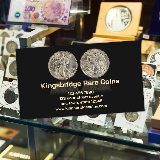 Numismatist Coin Shop Visitenkarte