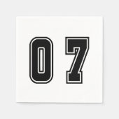 Nummer 07 serviette (Vorderseite)