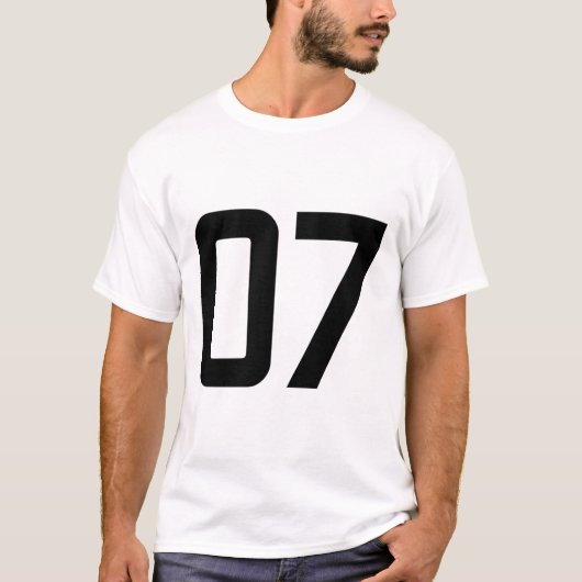 NUMMER 07 T-Shirt (Vorderseite)