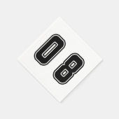 Nummer 08 serviette (Ecke)