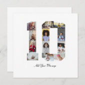 Nummer 10 FotoCollage Ankündigung (Vorne/Hinten)