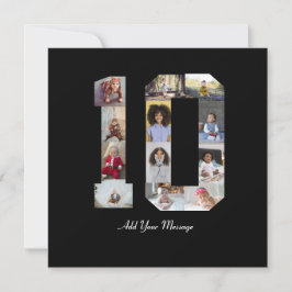 Nummer 10 FotoCollage Ankündigung