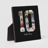 Nummer 10 FotoCollage Fotoplatte (Vorderseite)