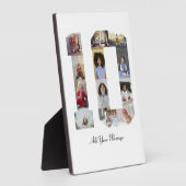 Nummer 10 FotoCollage Fotoplatte (Seite)