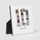 Nummer 10 FotoCollage Fotoplatte (Vorderseite)