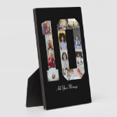 Nummer 10 FotoCollage Fotoplatte (Seite)