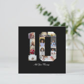 Nummer 10 FotoCollage Karte (Stehend Vorderseite)