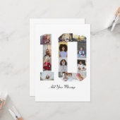 Nummer 10 FotoCollage Karte (Vorderseite/Rückseite Beispiel)