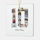 Nummer 10 FotoCollage Keramikornament (Links)