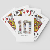 Nummer 10 FotoCollage Spielkarten (Rückseite)