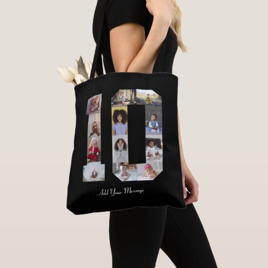 Nummer 10 FotoCollage Tasche (Von Nahem)