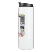 Nummer 10 FotoCollage Thermosbecher (Nach rechts gedreht)