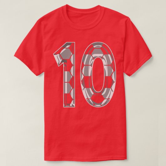 Nummer 10 Jersey 10 Mama Player Fan 1 T-Shirt (Design vorne)