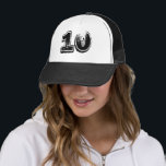 Nummer 10 LKW-LKW-Hut Truckerkappe<br><div class="desc">Classic 10. Geburtstag oder Jubiläum Party Trucker Hat</div>