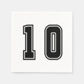 Nummer 10 serviette (Vorderseite)