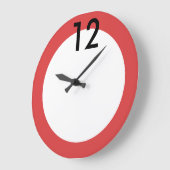 Nummer 12 Acrylwand-Uhr Große Wanduhr (Winkel)