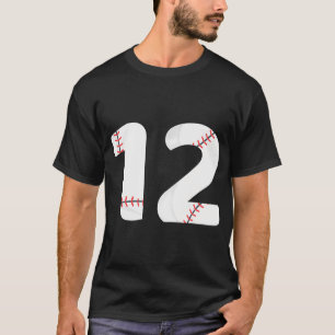 Nummer 12 Baseball Team Shirt - 12 Pitcher Batter