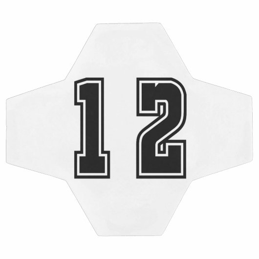 Nummer 12 fußball (Flach)