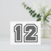 Nummer 12 postkarte (Stehend Vorderseite)