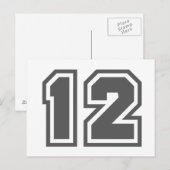 Nummer 12 postkarte (Vorne/Hinten)