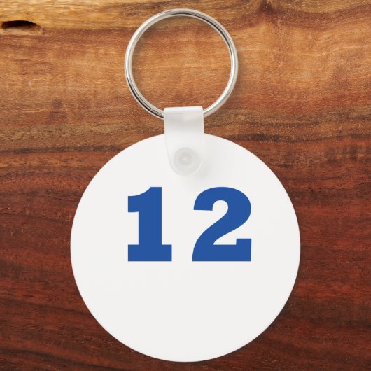 Nummer 12! schlüsselanhänger (Vorderseite)
