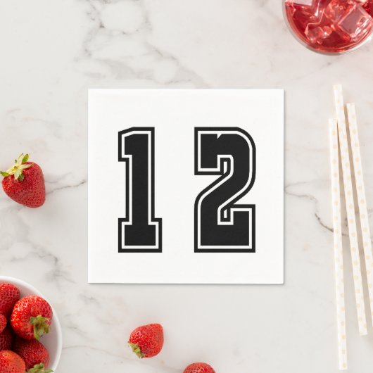 Nummer 12 serviette (Beispiel)