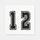 Nummer 12 serviette (Vorderseite)