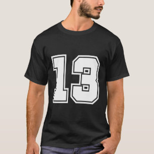 Nummer 13 Nr. 313 Sportspieler T-Shirt