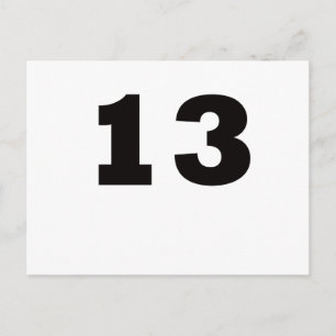 Nummer 13! postkarte