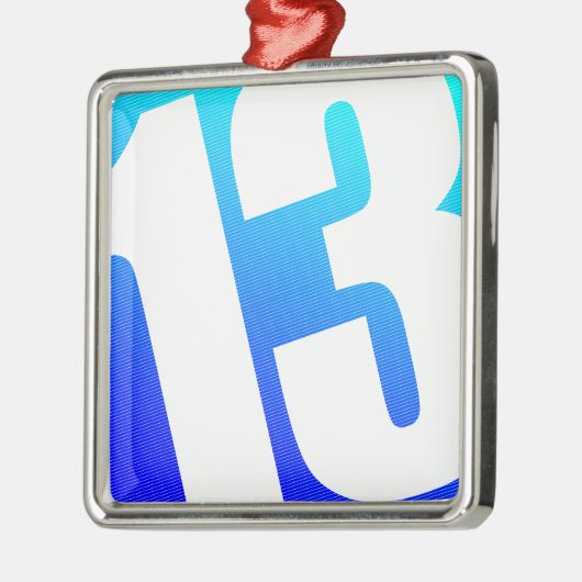 Nummer 13 silbernes ornament (Links)