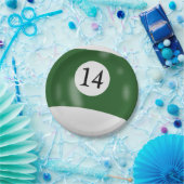 Nummer 14 Billardball Pappteller (Party)