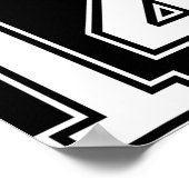 Nummer 14 Custom Stolz Fußball Dad Personalisiert Poster (Ecke)