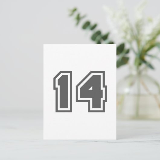 Nummer 14 postkarte (Stehend Vorderseite)