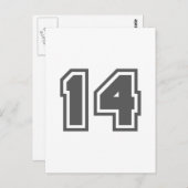 Nummer 14 postkarte (Vorne/Hinten)