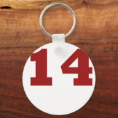 Nummer 14 schlüsselanhänger (Vorderseite)