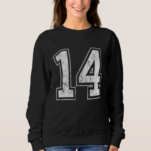 Nummer 14 sweatshirt (Vorderseite)