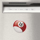 NUMMER 15 BILLARDS BALL MAGNET (In Situ (Geschirrspüler))
