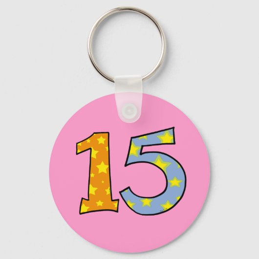 Nummer 15 schlüsselanhänger (Vorderseite)